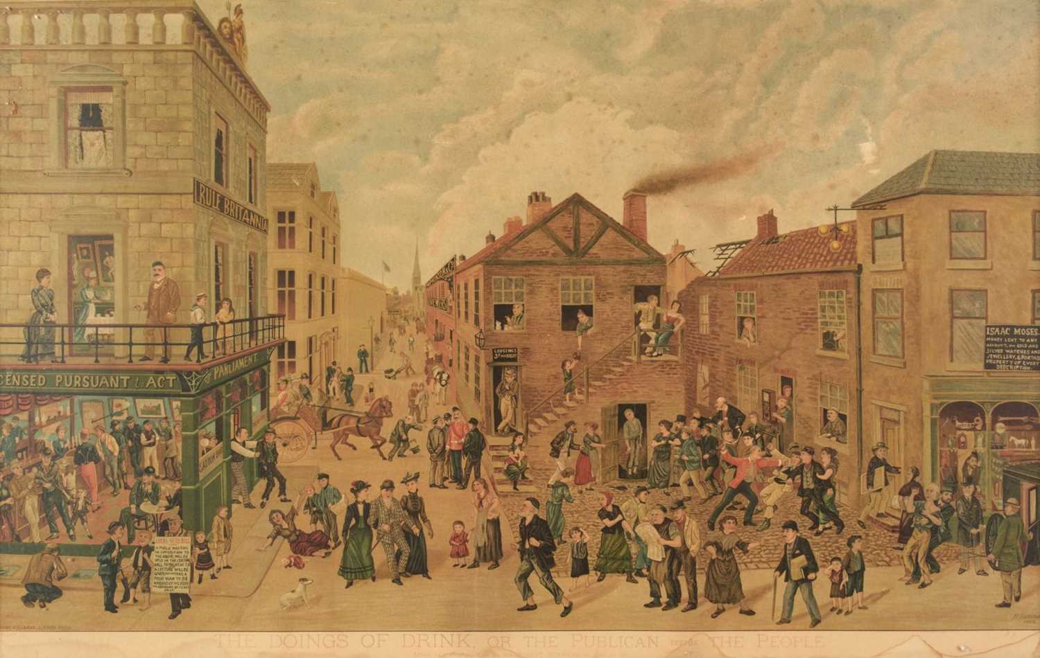 Lot 152 - Summers (Robert, after). The Doings of Drink, or the Publican versus the People, 1894