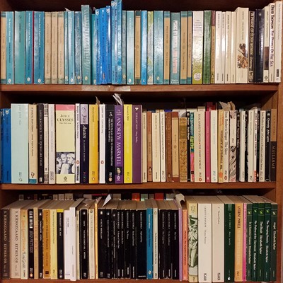 Lot 437 - Paperbacks. A large collection of approximately 750 modern fiction, poery & literary reference paperbacks
