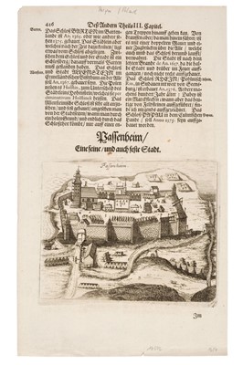 Lot 213 - Hartknoch (Christoph). Six views of Polish Towns. Konigsberg, circa 1684