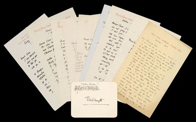 Lot 606 - Smyth (Dame Ethel, 1858-1944). Autograph Musical Quotation Signed