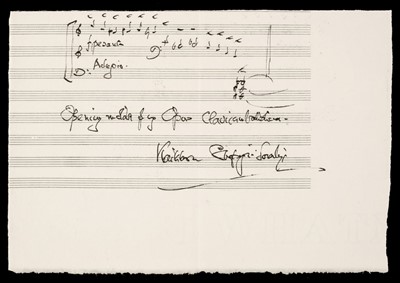 Lot 608 - Sorabji (Kaikhorsru Shapurji, 1892-1988). Autograph Musical Quotation Signed