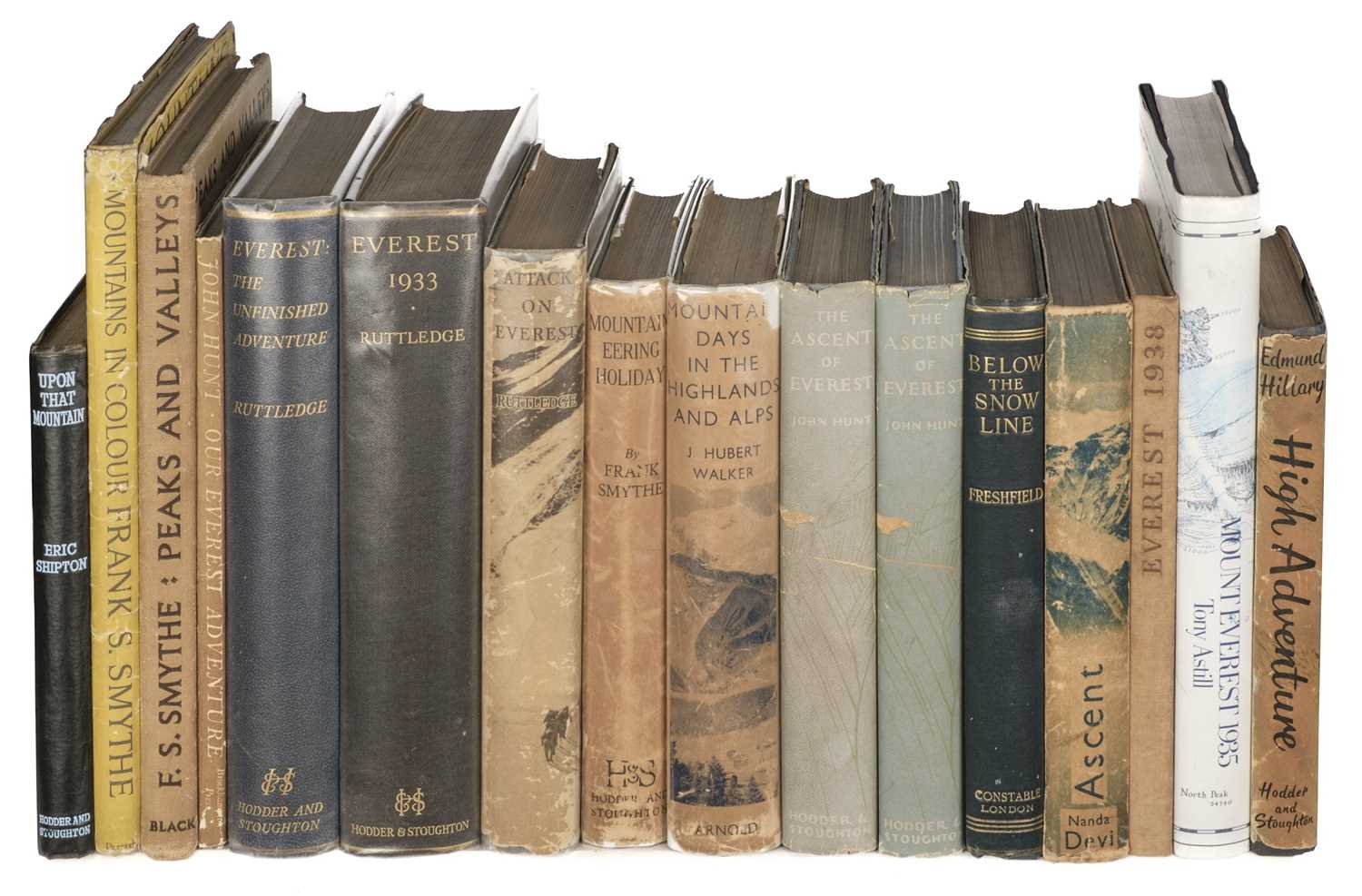 Lot 16 - Mountaineering. Small collection of mountaineering narratives, 20th century