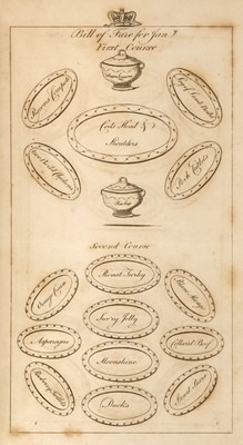 Lot 358 - Collingwood (Francis & Woollams, John). The Universal Cook, 3rd edition, 1801