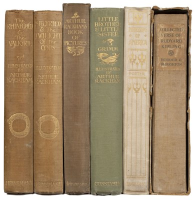 Lot 716 - Rackham (Arthur). The Rhinegold and The Valkyrie, 1st edition, 1910, & 5 others