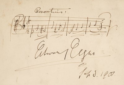 Lot 562 - Elgar (Edward, 1857-1934).