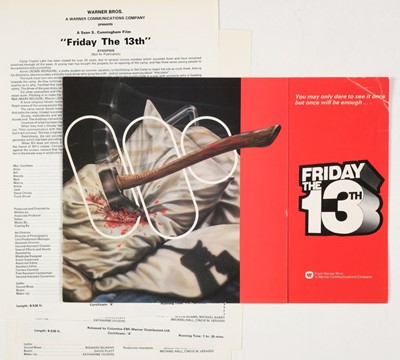 Lot 384 - Film Memorabilia. A very large private collection of mostly British film promotional materials