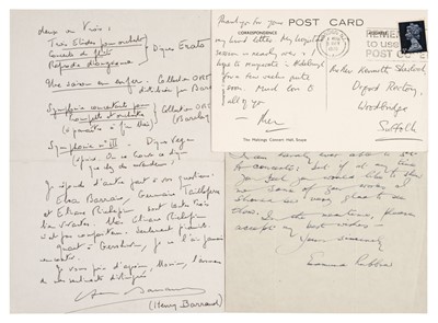 Lot 633 - Composers' Autographs.