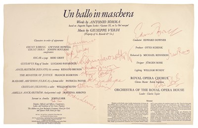 Lot 591 - Pavarotti (Luciano, 1935-2007).