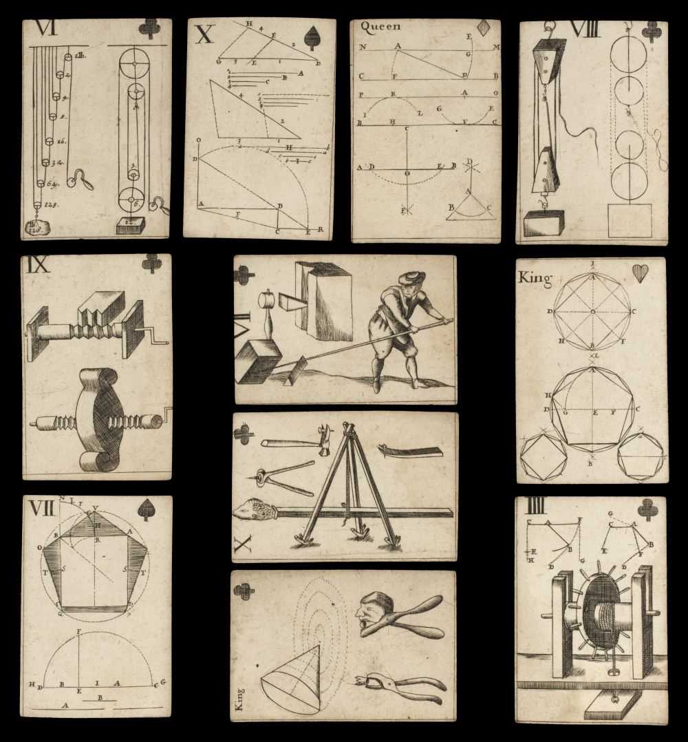 Lot 465 - Moxon (J., publisher). Geometrical Playing Cards, London, 1697
