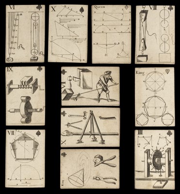 Lot 465 - Moxon (J., publisher). Geometrical Playing Cards, London, 1697