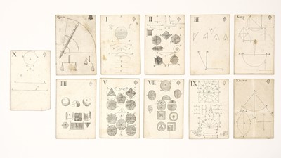Lot 465 - Moxon (J., publisher). Geometrical Playing Cards, London, 1697
