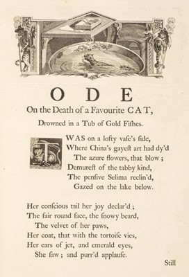 Lot 136 - Gray (Thomas). Designs by Mr. R. Bentley for Six Poems by Mr. T. Gray, 1st edition, 1753