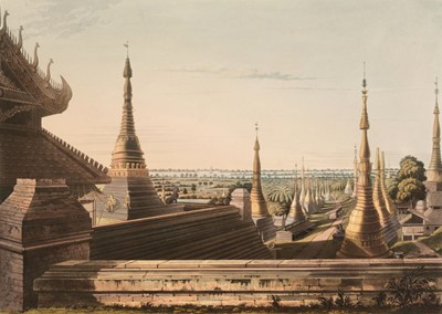 Lot 25 - Moore (Lieutenant Joseph). Nine plates from Views in Rangoon