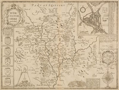 Lot 179 - Speed (John). A collection of seven county maps, 1611 - 76