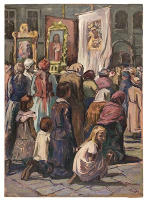 Lot 626 - Pilawski (Wieslaw, 1916-1972). Corpus Christi, circa 1950
