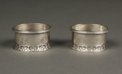 Lot 10 - American Silver. Pair of silver salts by Moses Eastman, Savannah circa 1830