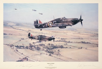 Lot 301 - Taylor (Robert). "Moral Support", signed print and others