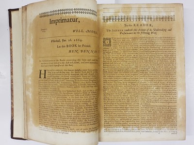 Lot 11 - Heylyn (Peter). Cosmographie ... Containing the Chorographie and Historie of the Whole World, 1674