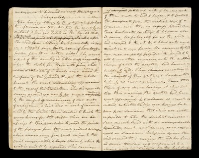 Lot 79 - United States Travel Diary. A Manuscript Journal of a Tour from New York to Niagara Falls, 1816