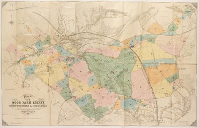 Lot 65 - Estate plan. Messrs. Knight Frank & Rutley Publishers), Moor Park Estate, 1919