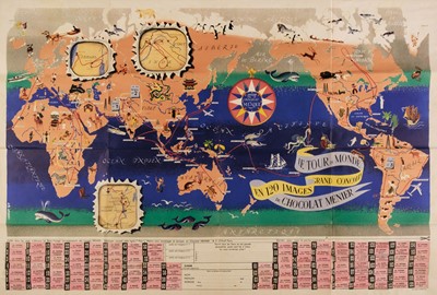 Lot 189 - World. Jannot (J. B.), Le Tour du Monde..., du Chocolat Menier, Paris, 1956