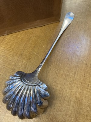 Lot 48 - Scottish Silver. Silver ladle by James Wildgoose, Aberdeen circa 1763-70