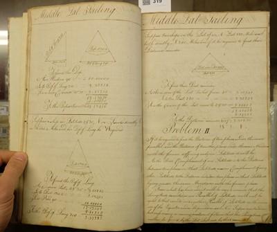 Lot 319 - Manuscript maritime exercise book. 'The Mariner's Compass', circa 1805