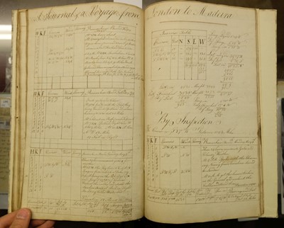 Lot 319 - Manuscript maritime exercise book. 'The Mariner's Compass', circa 1805