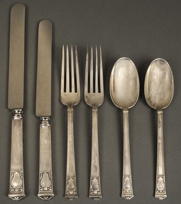 Lot 55 - Tiffany & Co. Silver flatware, San Lorenzo pattern