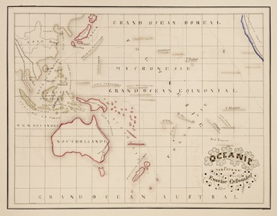 Lot 66 - Manuscript atlas. Course-book by a pupil at the Pensionnat de la Miséricorde, Rouen, c.1830-48