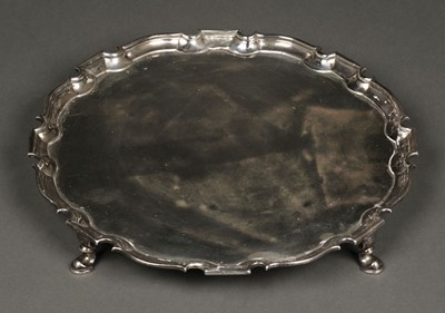 Lot 41 - Salver. George II silver salver by Robert Abercromby, London  1733