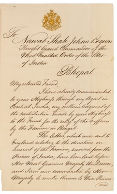 Lot 60 - India. Group of letters and documents, 19th-20th century