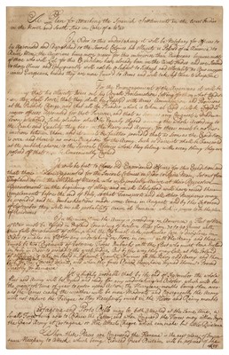 Lot 76 - Spanish West Indies. "A Plan for Attacking the Spanish Settlements in the West Indies", circa 1725