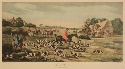 Lot 584 - Sutherland (Thomas). Fox Hunting, the set of 4, 1st August 1821