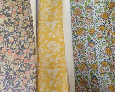 Lot 525 - Decorative & marbled paper. A quantity of decorative & marbled paper