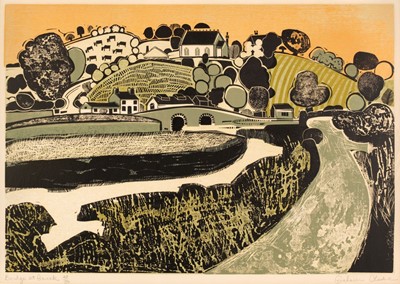 Lot 552 - Clarke (Graham, 1941-). Bridge at Gweek, circa 1967