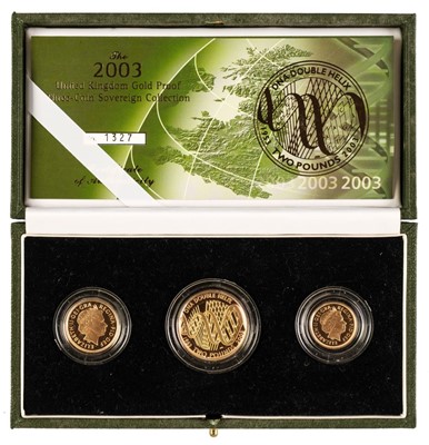 Lot 48 - Coins. Great Britain. Elizabeth II, Gold Proof Set, 2003