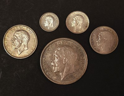 Lot 31 - Coins. Great Britain. George V part proof set, 1927