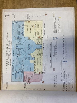 Lot 341 - Cabinet War Rooms. 'Fortress Defence Scheme' [cover-title], 1 February 1943