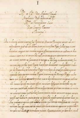 Lot 82 - Italian Wars 1494-1549. Manuscript letter-book, probably late 16th/early 17th century