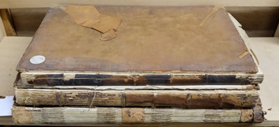 Lot 541 - Paper - Handmade. Three blank volumes, early 19th century