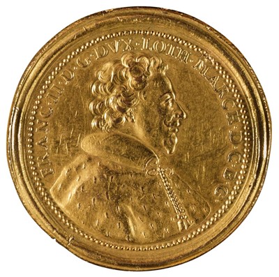 Lot 114 - Medal. Francois II of Lorraine and Christina of Salm, Gilt Bronze Medal