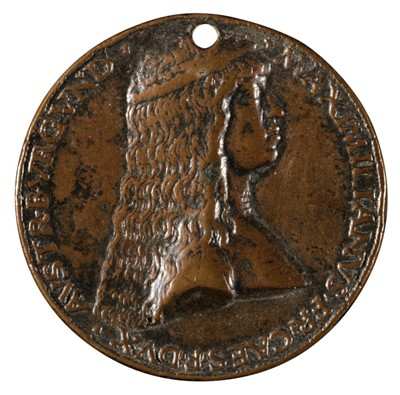 Lot 82 - Medal. Emperor Maximilian I and Mary Duchess of Burgundy, by Giovanni Candida, circa 1477
