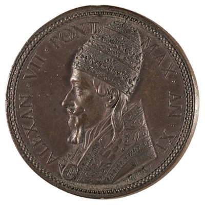 Lot 116 - Papal Medal.  Pope Alexander VII (1599-1667), Bronze Medal, by Gaspare Morone