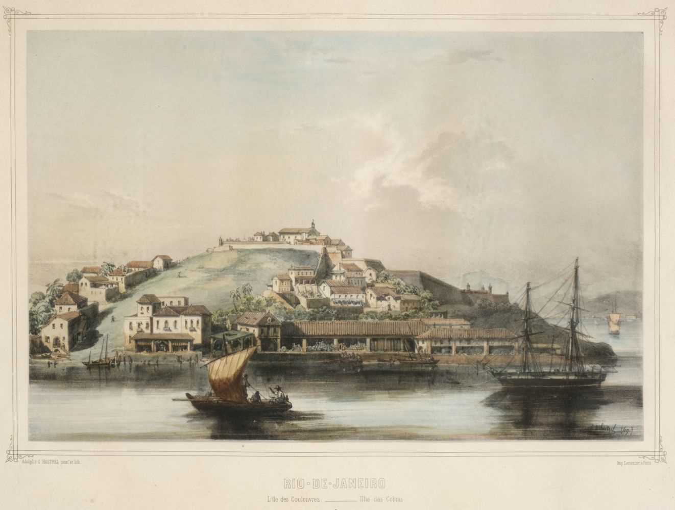 Lot 15 - Hastrel (Adolphe d', 1805-1875). Rio de Janeiro, 3 colour lithographs