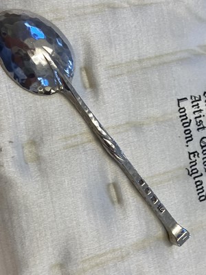 Lot 38 - Omar Ramsden. Cased silver tea and coffee spoons