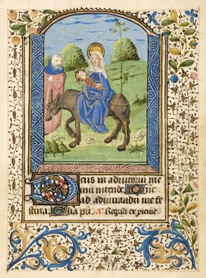 Lot 71 - Illuminated miniature from a Book of Hours, northern France, circa 1480