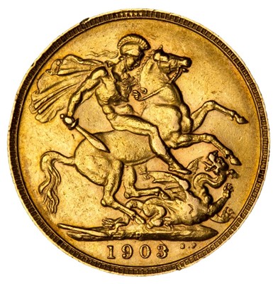 Lot 52 - Edward VII Sovereign, 1903