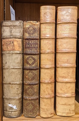 Lot 105 - Zoesius (Henry). Commentarius ad digestorum sev pandectarum, Louvain, 1656