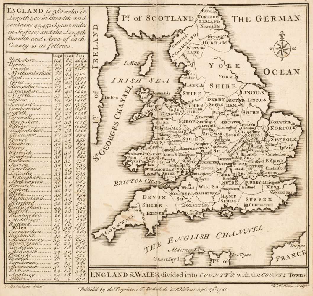 Lot 31 - Badeslade (Thomas & William Henry Toms). Chorographiae Britanniae, 1742